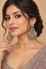 Load image into Gallery viewer, Kiya Oversized polki earrings