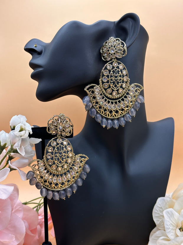 Kiya Oversized polki earrings