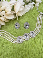 Load image into Gallery viewer, Multilayer Pearl Indian Choker Set
