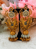 Load image into Gallery viewer, Golden Kashmiri jhumki