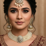 Load image into Gallery viewer, Mirror choker &amp; Tikka earring set