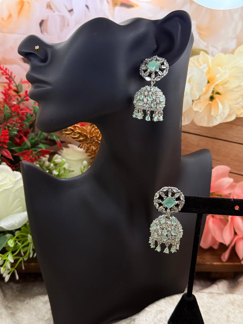 Mint Green AD Jhumki