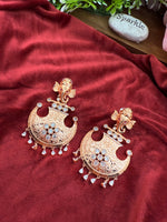 Load image into Gallery viewer, RoseGold Trending American Diamond Earrings