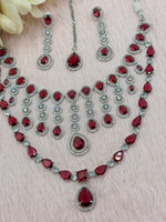 Load image into Gallery viewer, Shuvangi Ruby Silver AD Set
