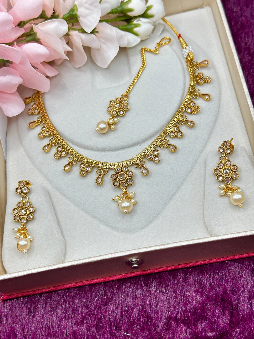 Gold platted Indian Necklace