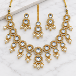 Load image into Gallery viewer, Crystal Kundan Suhani Necklace Set