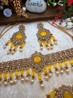 Load image into Gallery viewer, रानी रॉयल पोल्की चोकर सेट