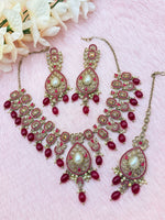 Load image into Gallery viewer, Jannat Polki Indian Necklace Set
