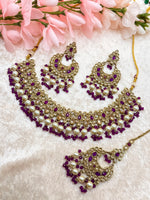 Load image into Gallery viewer, Ishita Polki Indian Choker Set
