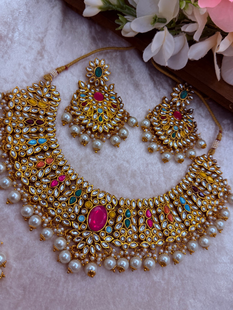 Jasmir Kundan Necklace Set