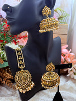 Load image into Gallery viewer, पोल्की झुमकी टीका सेट