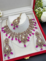 Load image into Gallery viewer, Jannat Polki Indian Necklace Set
