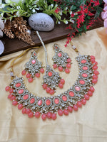 Load image into Gallery viewer, Shabnam Pakistani Style Necklace with tikka Earring set