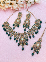 Load image into Gallery viewer, Jannat Polki Indian Necklace Set
