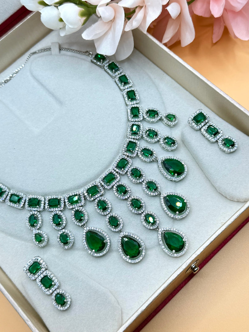 Emerald Green Necklace Set