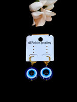 Load image into Gallery viewer, Evil eye earrings
