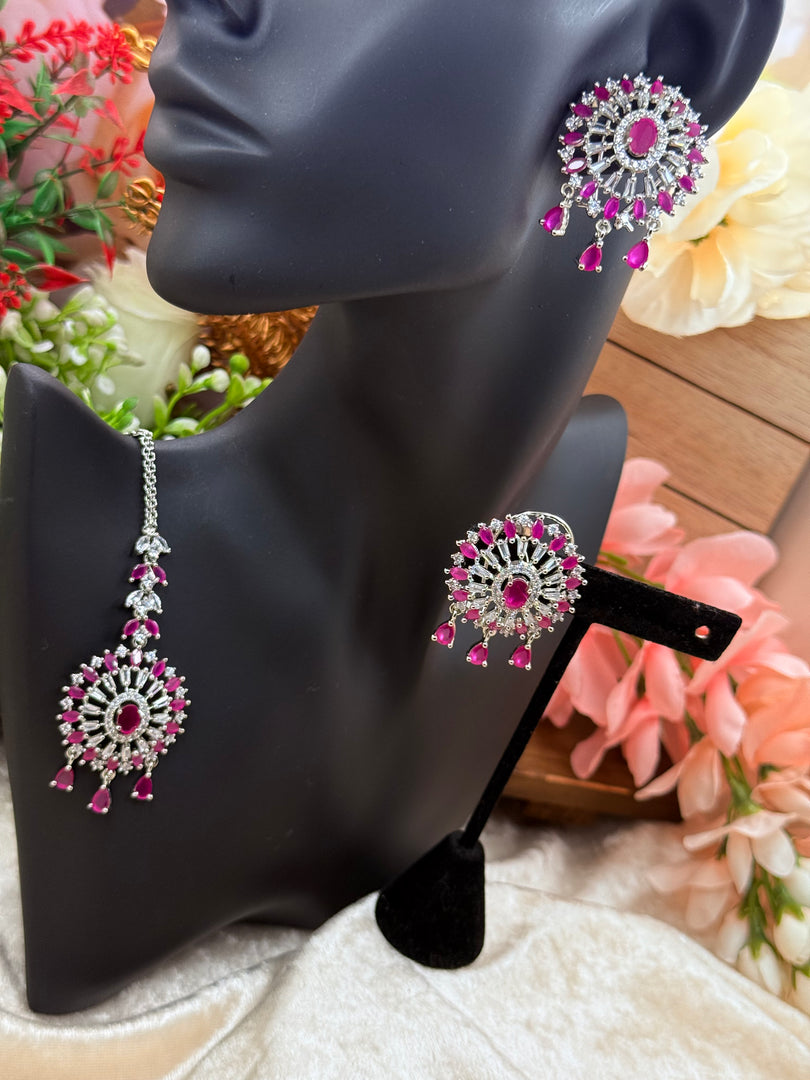 अमेरिकन डायमंड टिक्का सेट