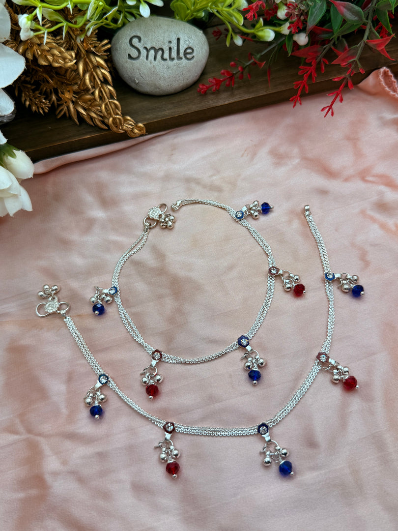 शिबो चांदी की पायल