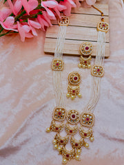 Long Rajwadi Mala with earrings