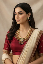 Load image into Gallery viewer, नवरतन मोती कुन्दन माला