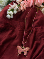 Load image into Gallery viewer, Butterfly Rhinestone Chain with Pendant