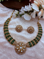 Load image into Gallery viewer, Moissanite polki Necklace set
