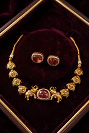 Elephant High Quality gold plated Choker set