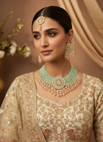 Load image into Gallery viewer, Rachana Kundan Pearl Drop Choker Set
