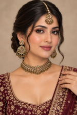 Load image into Gallery viewer, Sophi Polki Necklace Set