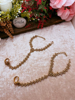 Load image into Gallery viewer, Polki Wrist Bracelet With Ring Chain
