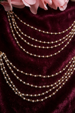 Load image into Gallery viewer, Bahubali 4 layer pearl chain