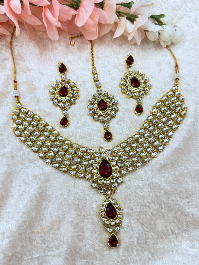 Kundan Indian Necklace Set