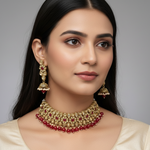 Load image into Gallery viewer, Lalita Stone Indian choker set