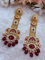 Load image into Gallery viewer, High Quality brass Antique Gold plated Kashmiri Earring

