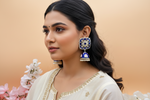 Load image into Gallery viewer, Royal Blue Sofi Kundan Jhumki