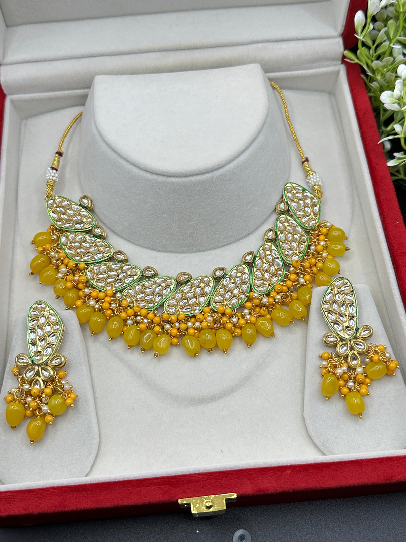 Kundan Indian Necklace Set