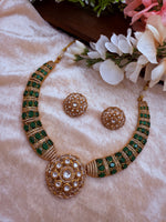 Load image into Gallery viewer, Moissanite polki Necklace set
