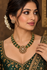 Load image into Gallery viewer, Moissanite polki Necklace set
