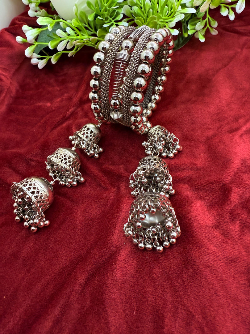 Stretchable Oxidised Bangles