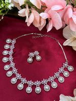 Load image into Gallery viewer, अमेरिकी हीरे का हार बाली सेट