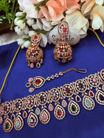 Load image into Gallery viewer, ज़िया मल्टी कलर अमेरिकन डायमंड इंडियन चोकर