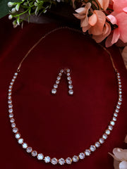Sparkling Cubic Zirconium necklace set