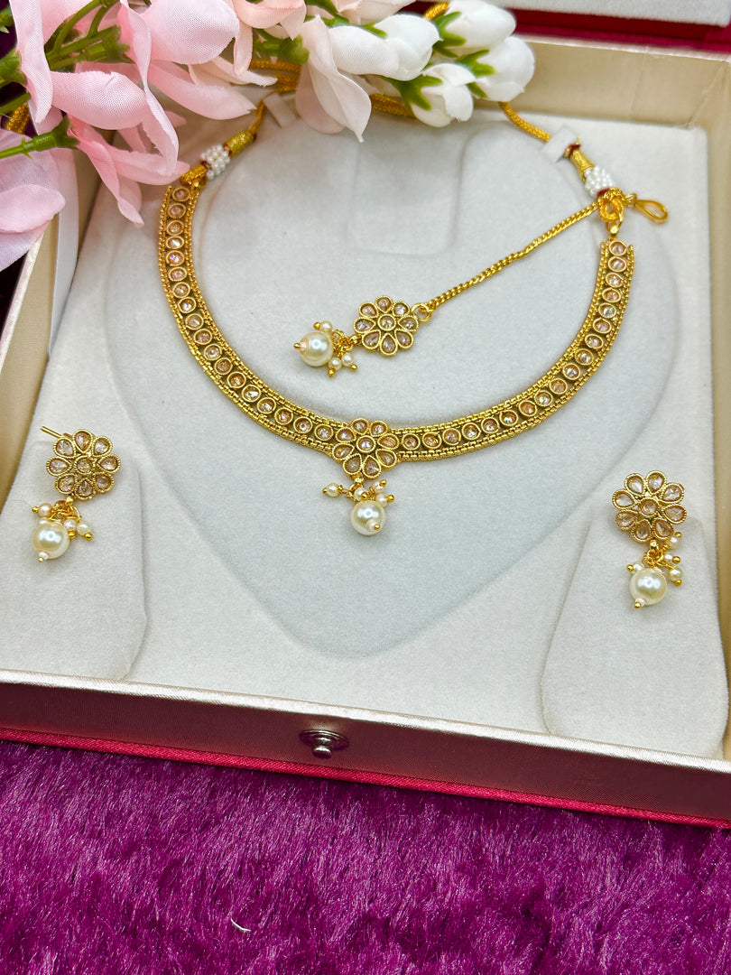 Gold platted Indian Necklace