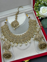 Load image into Gallery viewer, Afsara High Quality Polki Semi Bridal Necklace Set
