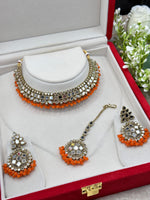 Load image into Gallery viewer, Kanchan Mirrror Necklace Set
