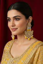 Load image into Gallery viewer, शिमू ओवरसाइज़्ड पोल्की मोती बालियां