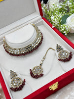 Load image into Gallery viewer, Kanchan Mirrror Necklace Set
