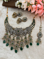 Load image into Gallery viewer, Elephant AD Emerald Green Bridal set
