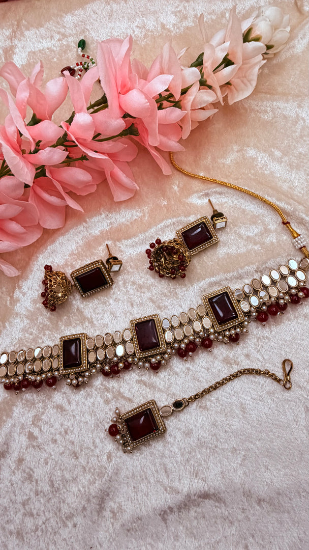 Jana Mirror choker set