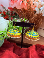 Load image into Gallery viewer, Meenakari jhumki